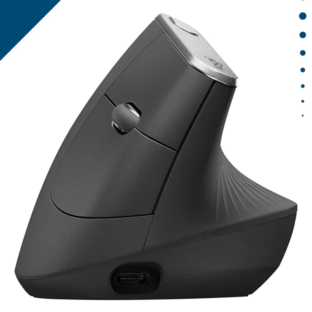 Mouse Logitech MX Vertical, Inalambrico y Ergonómico